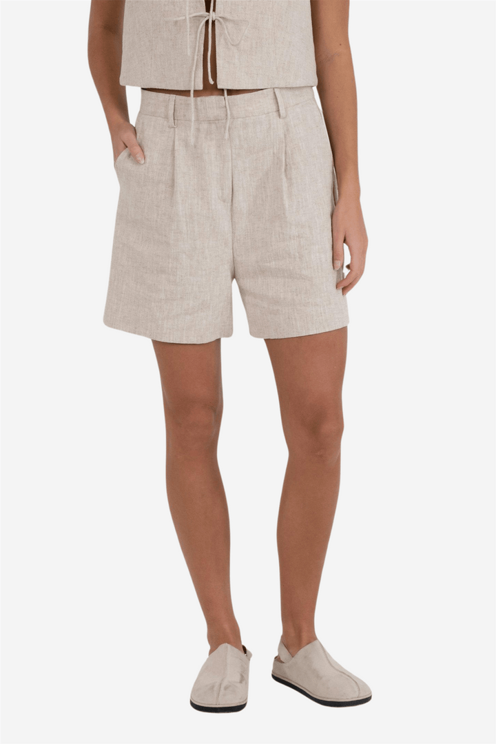 Neo Noir Shorts Sega Ramie Shorts Natural