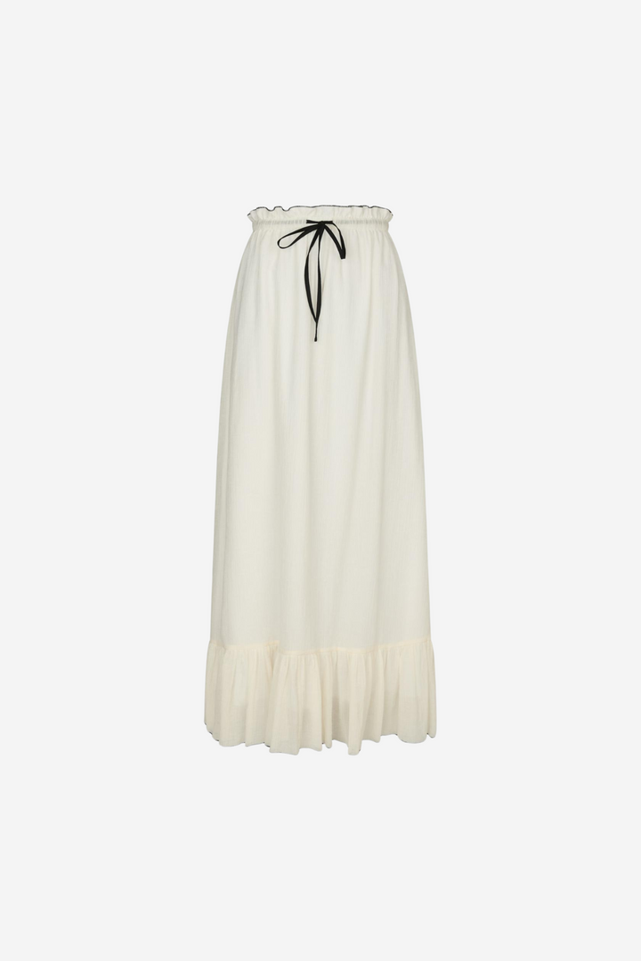 Neo Noir Skjørt Ariella Crepe Skirt Creme