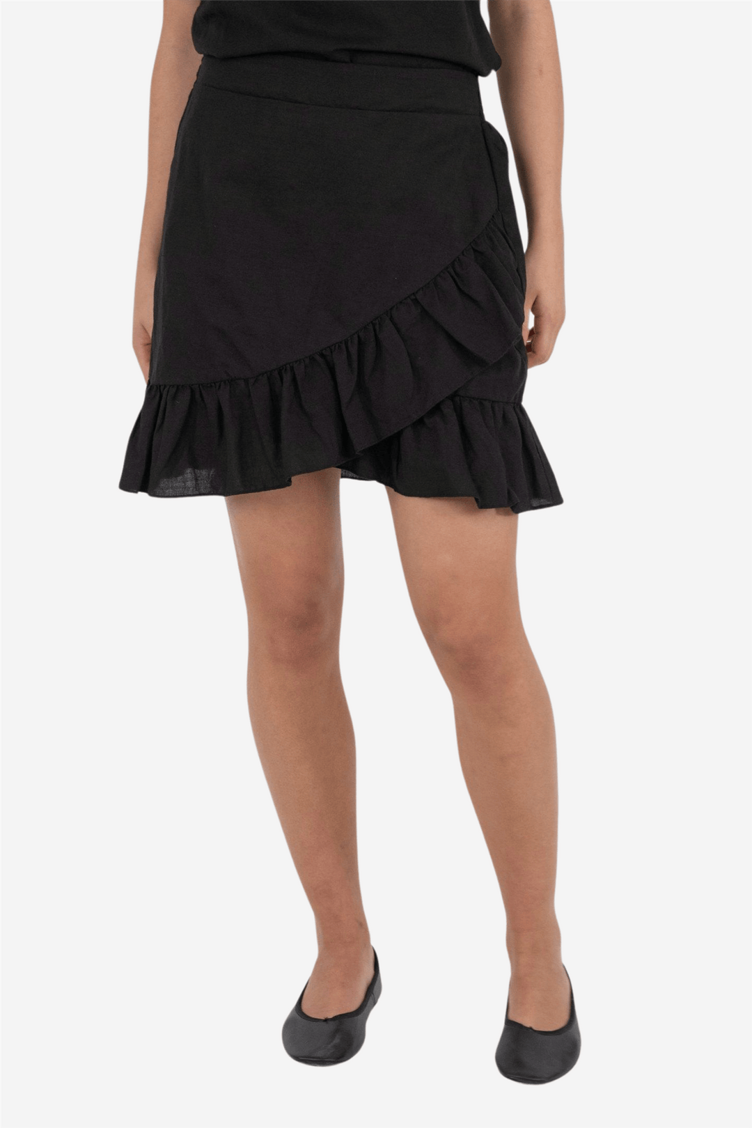 Neo Noir Skjørt Bekka Linen Skirt Black