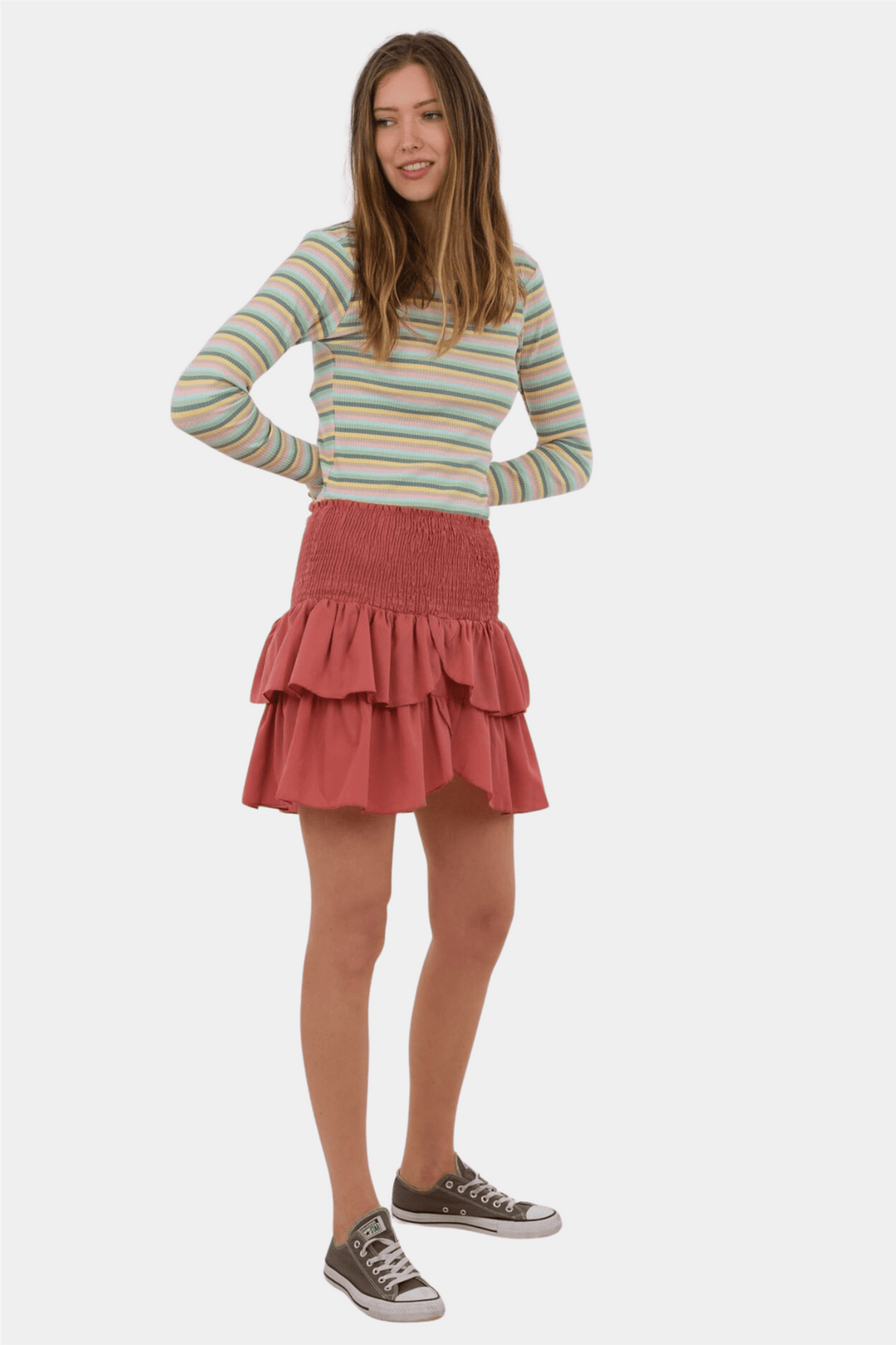 Neo Noir Skjørt Carin Skirt Evening Rose