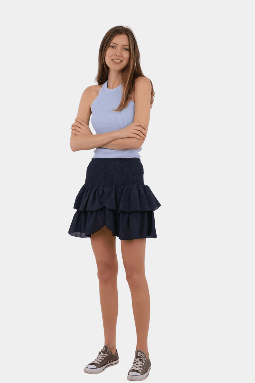 Neo Noir Skjørt Carin Skirt Navy