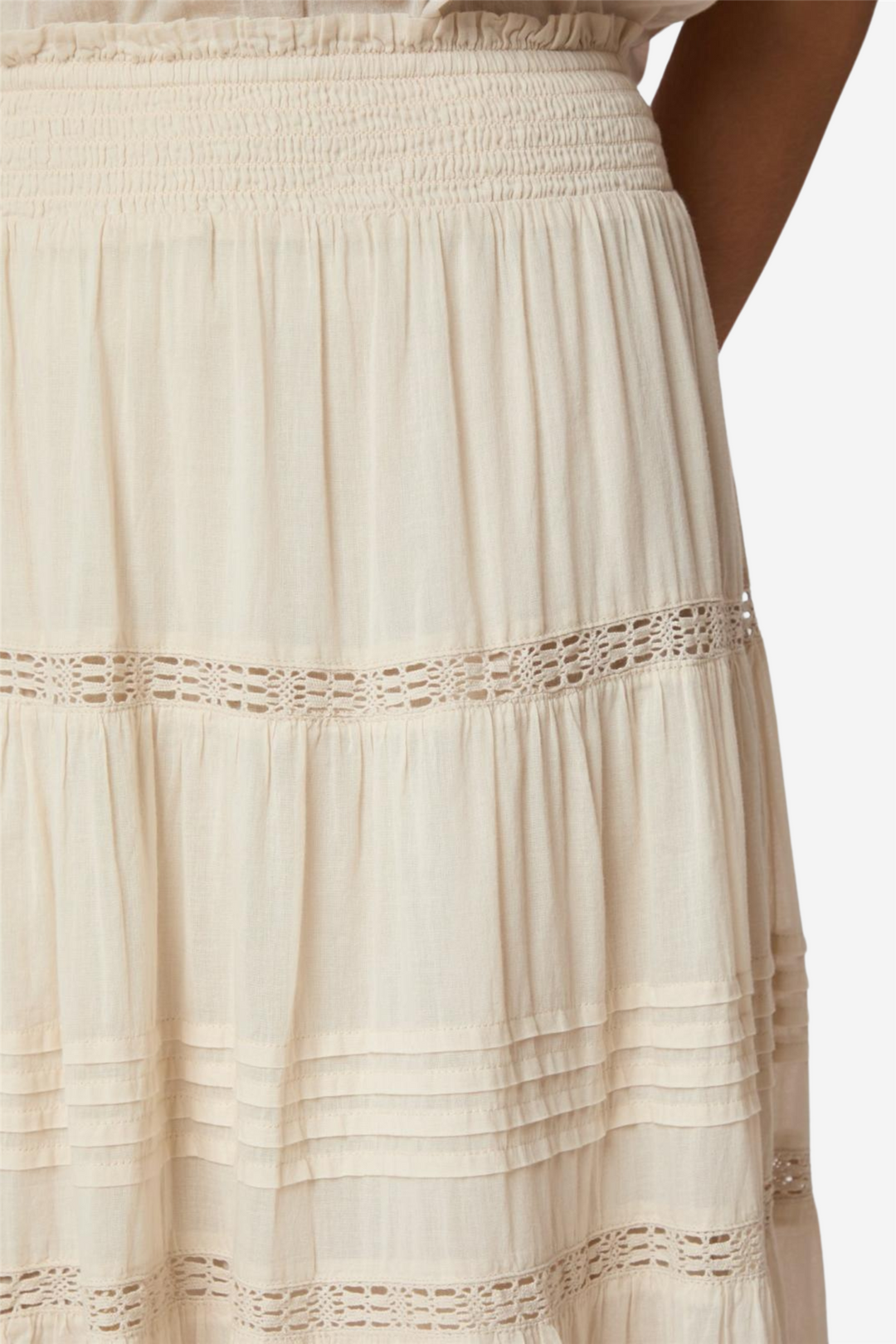 Neo Noir Skjørt Felicia S Voile Skirt Ivory