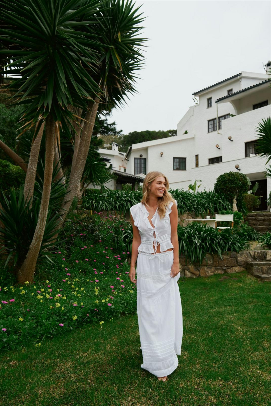 Neo Noir Skjørt Fippo S Voile Skirt White