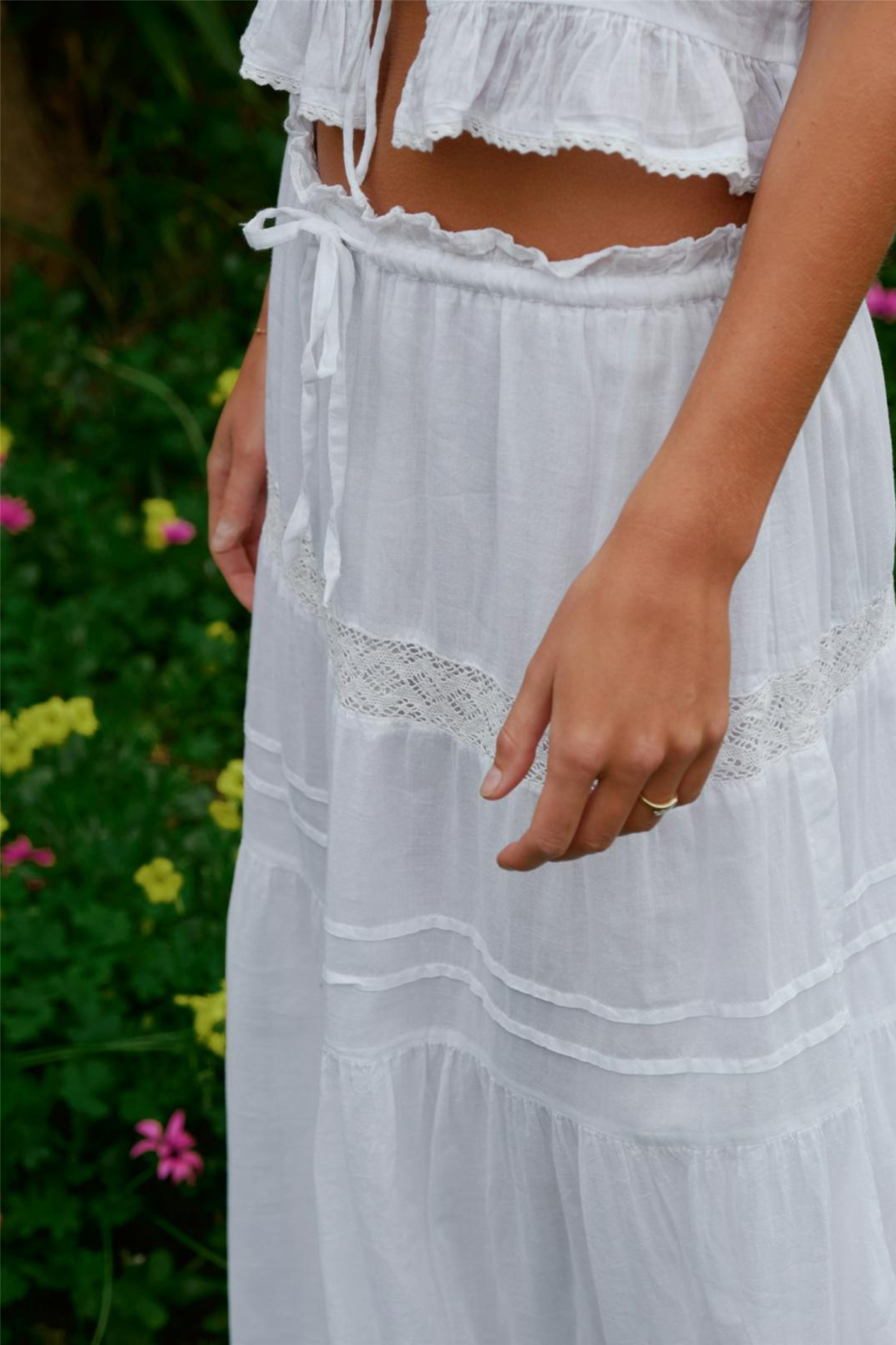 Fippo S Voile Skirt White – Me & My Cousin