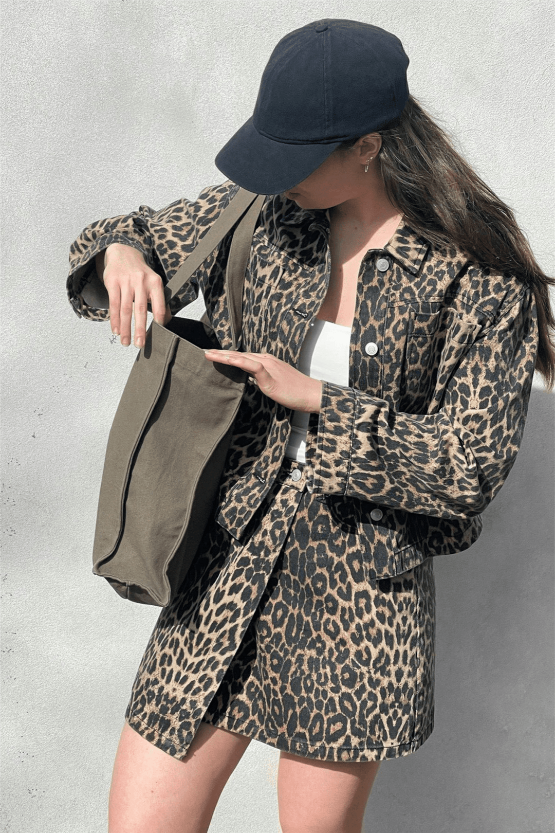Neo Noir Skjørt Kendra Leopard Skirt