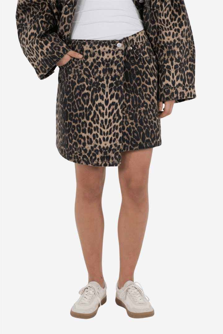 Neo Noir Skjørt Kendra Leopard Skirt