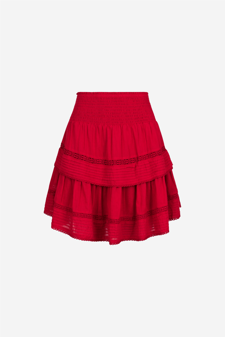 Neo Noir Skjørt Kenia S Voile Skirt Red