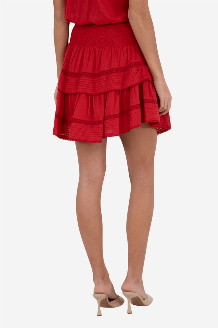 Neo Noir Skjørt Kenia S Voile Skirt Red