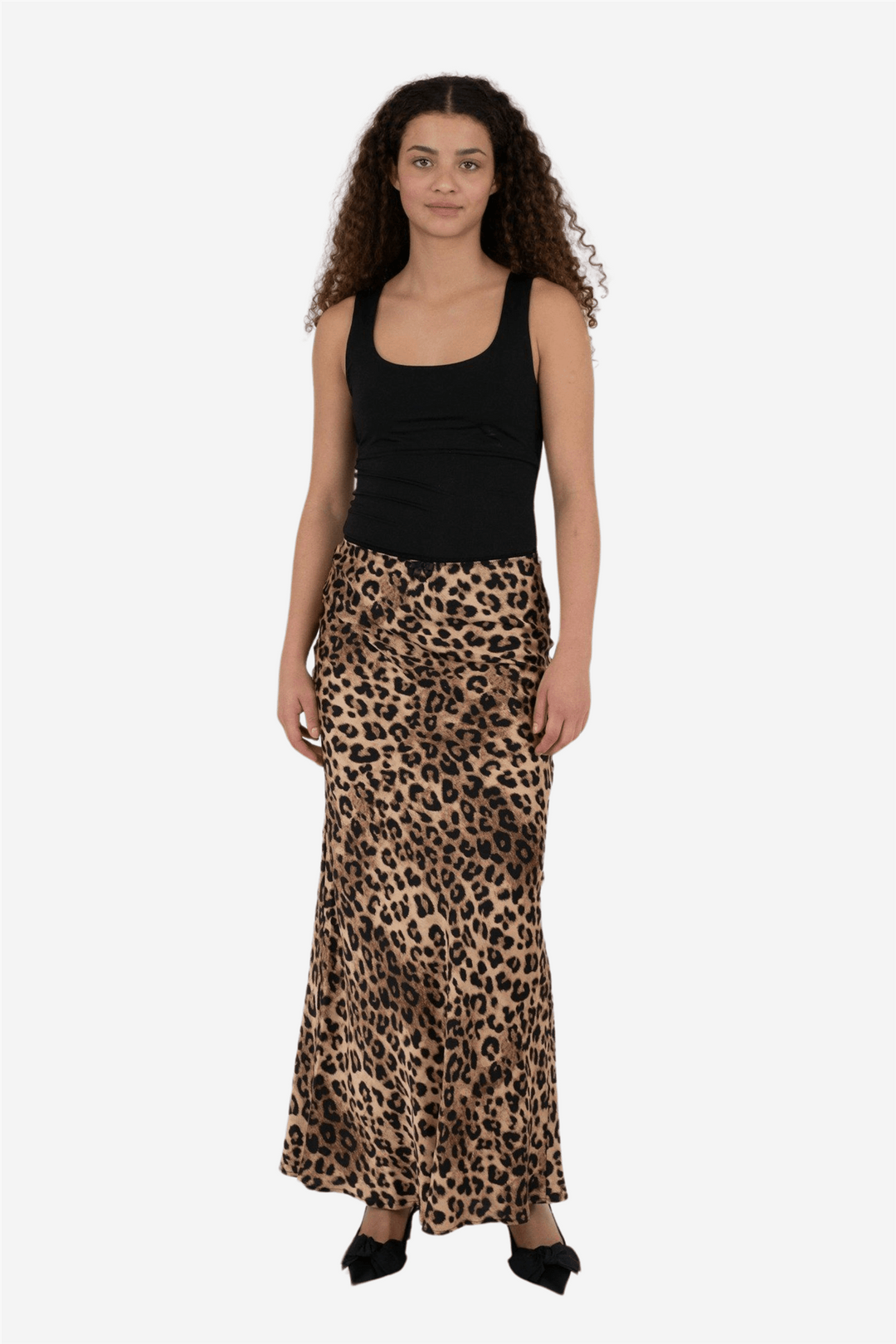 Neo Noir Skjørt Lola Leo Long Skirt Leopard