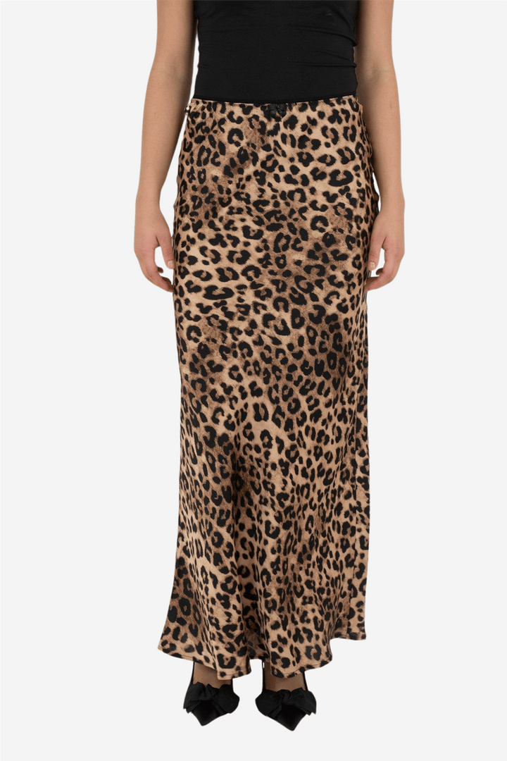 Neo Noir Skjørt Lola Leo Long Skirt Leopard