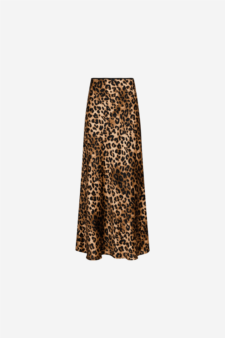 Neo Noir Skjørt Lola Leo Long Skirt Leopard