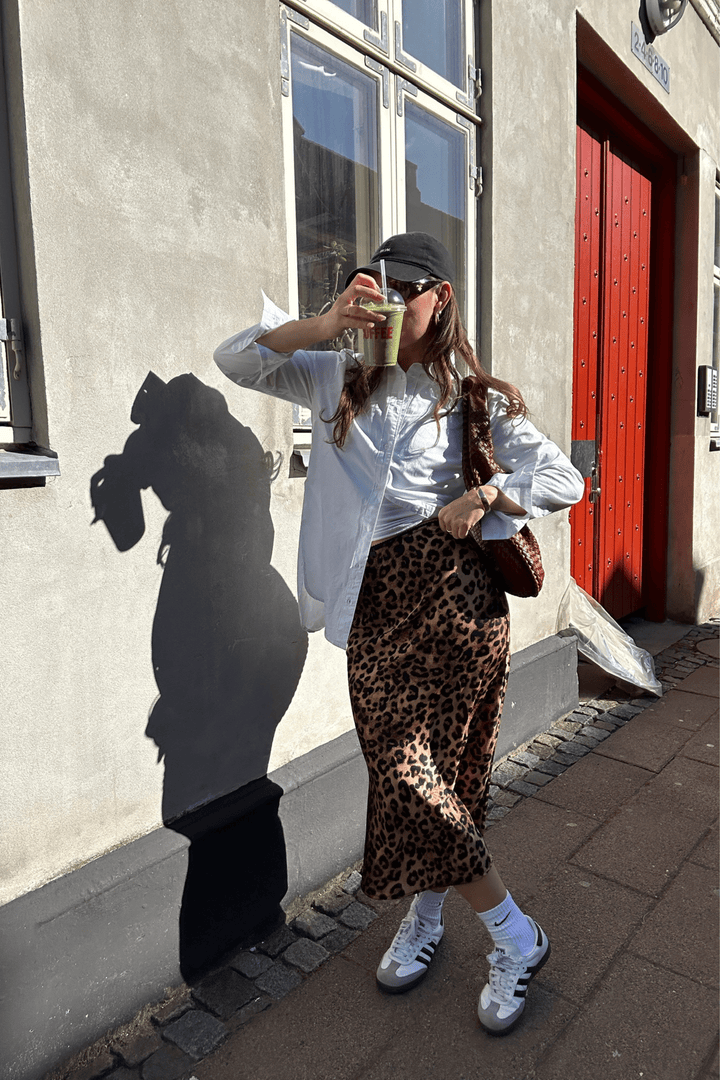 Neo Noir Skjørt Lola Leo Long Skirt Leopard