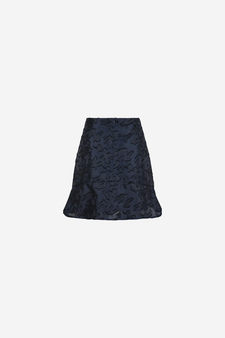 Neo Noir Skjørt Loui Artwork Skirt Navy