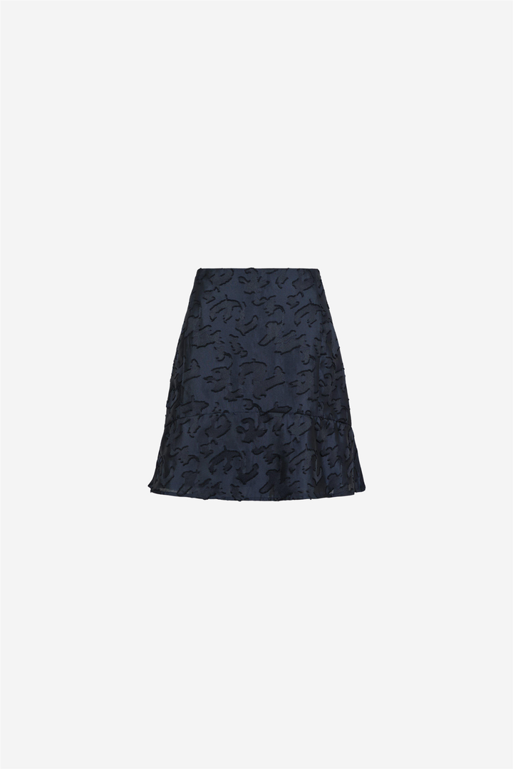 Neo Noir Skjørt Loui Artwork Skirt Navy