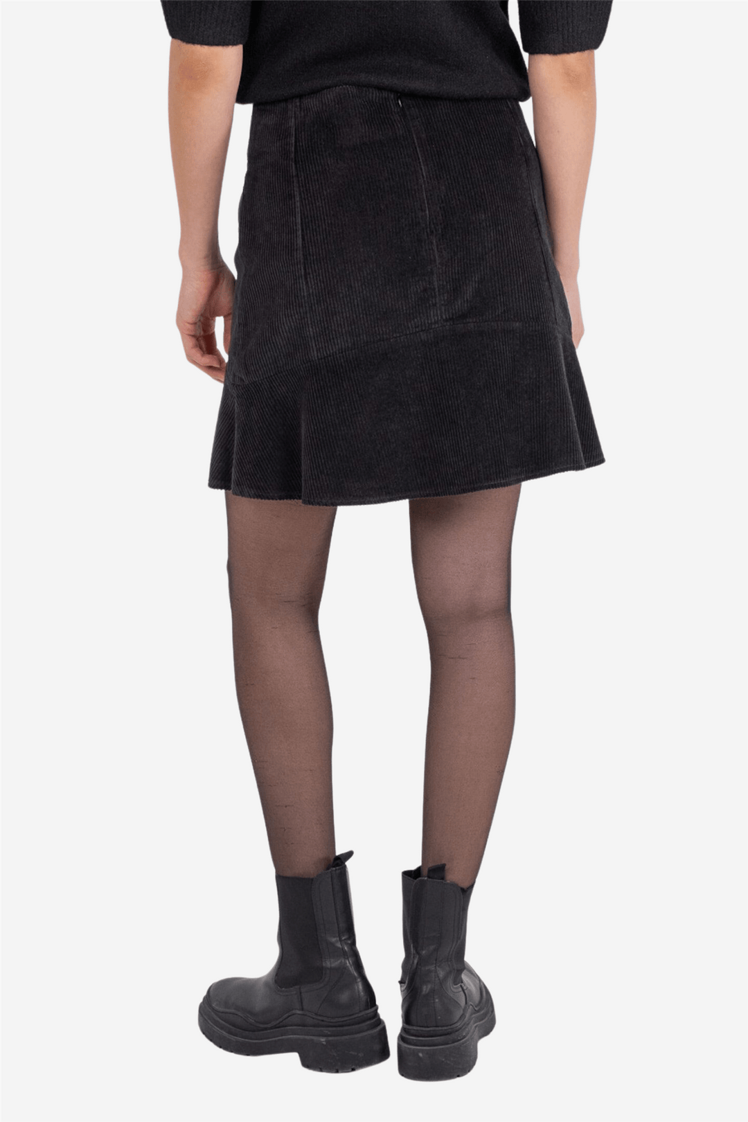 Neo Noir Skjørt Loui Corduroy Skirt Black