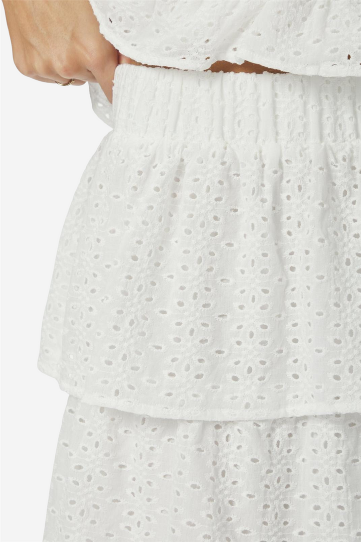 Neo Noir Skjørt Morris Emb Skirt Off White