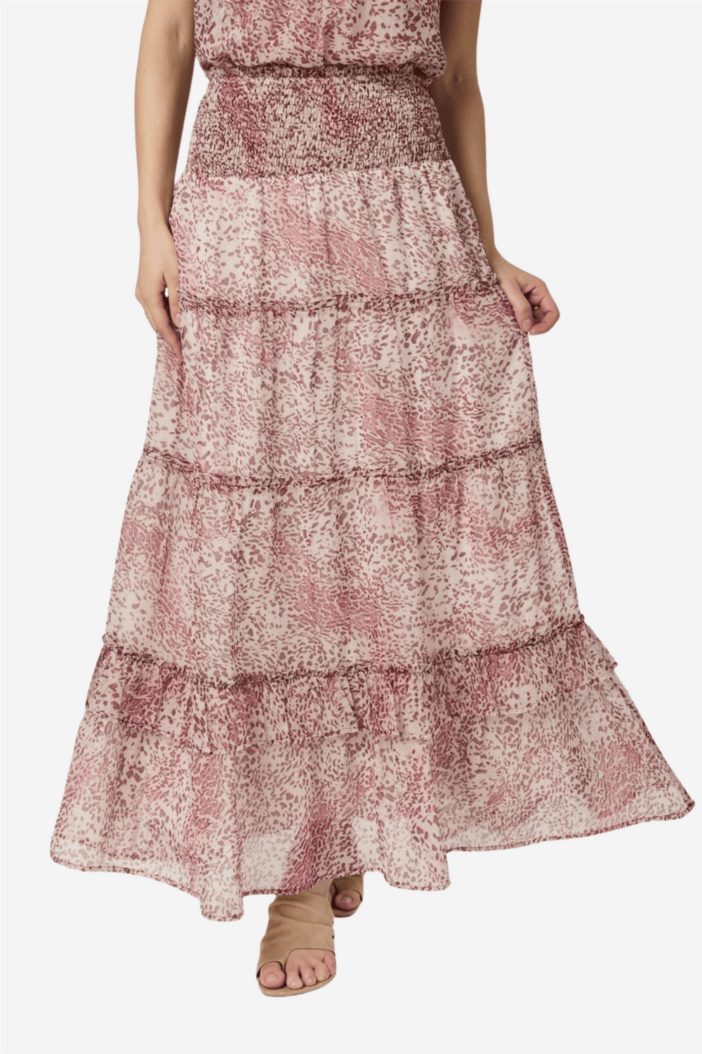 Neo Noir Skjørt Todo Blur Graphic Skirt Evening Rose