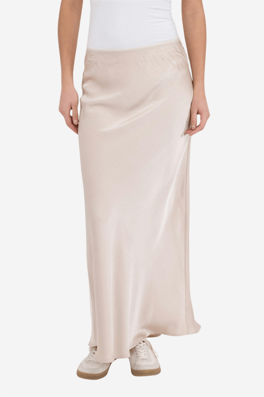 Neo Noir Skjørt Vicky Heavy Sateen Skirt Champagne