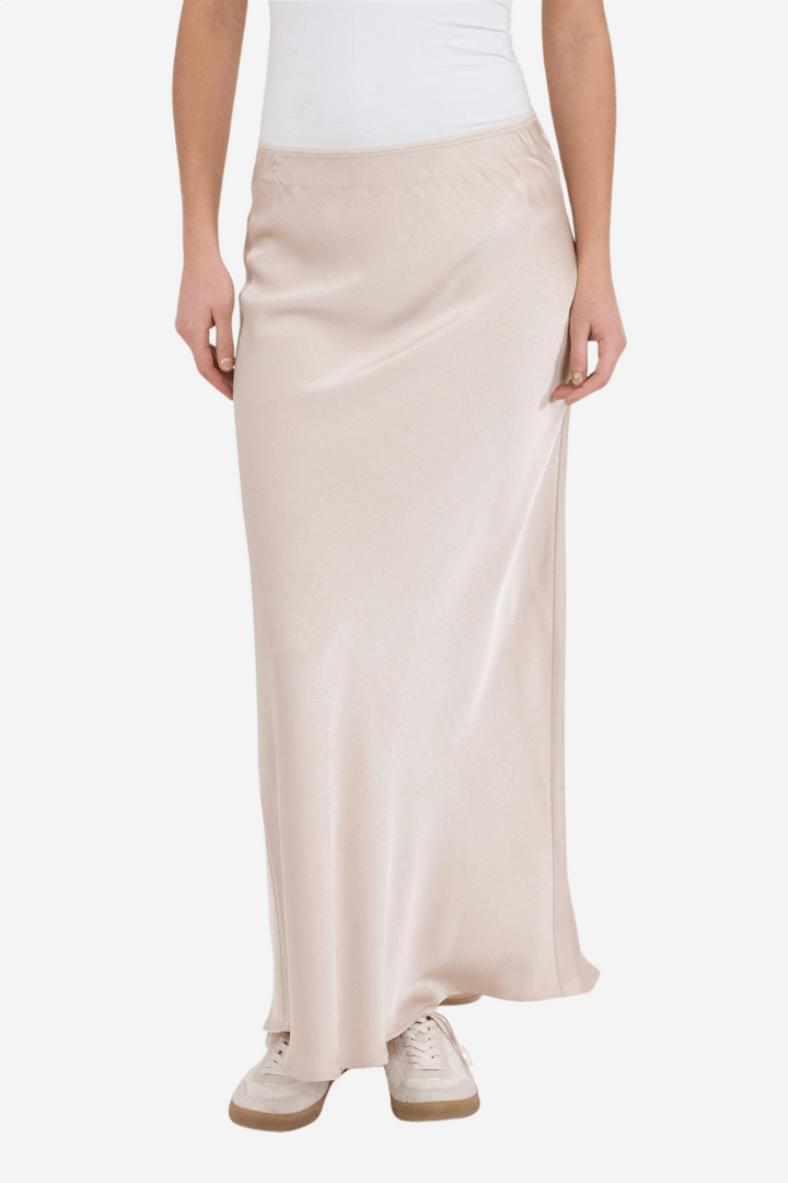 Neo Noir Skjørt Vicky Heavy Sateen Skirt Champagne