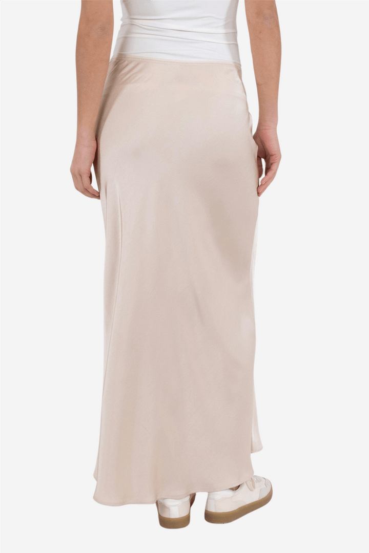 Neo Noir Skjørt Vicky Heavy Sateen Skirt Champagne