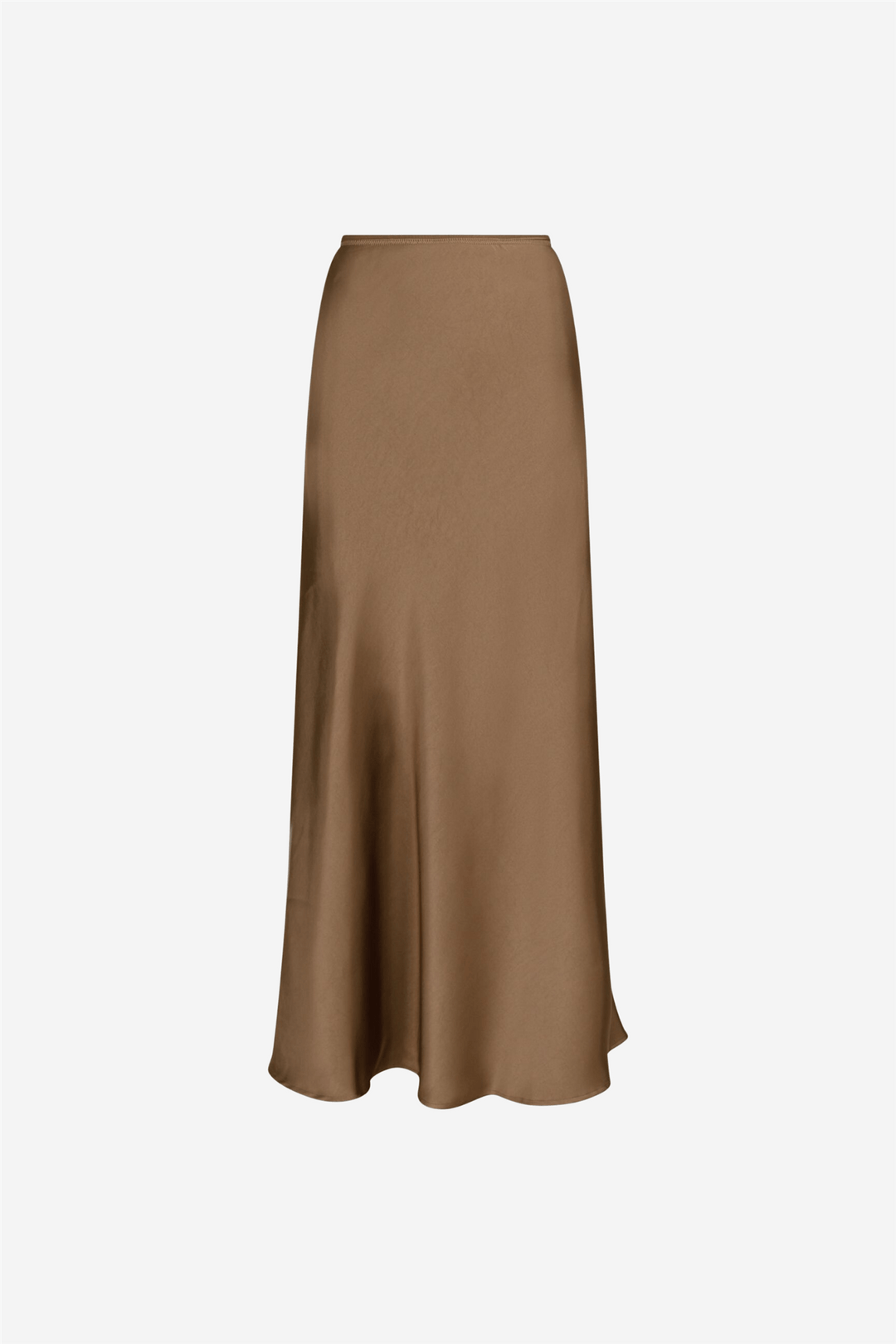 Neo Noir Skjørt Vicky Heavy Sateen Skirt Dark Taupe
