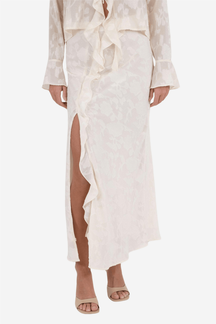 Neo Noir Skjørt Vinza Burnout Skirt Off White