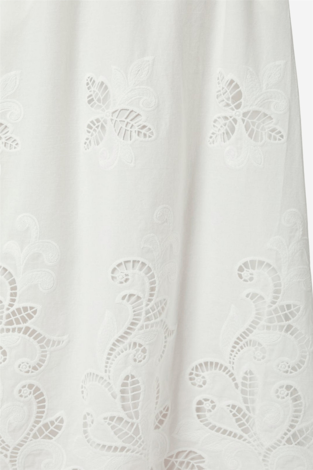 Neo Noir Skjørt Yara Long Embroidery Skirt White