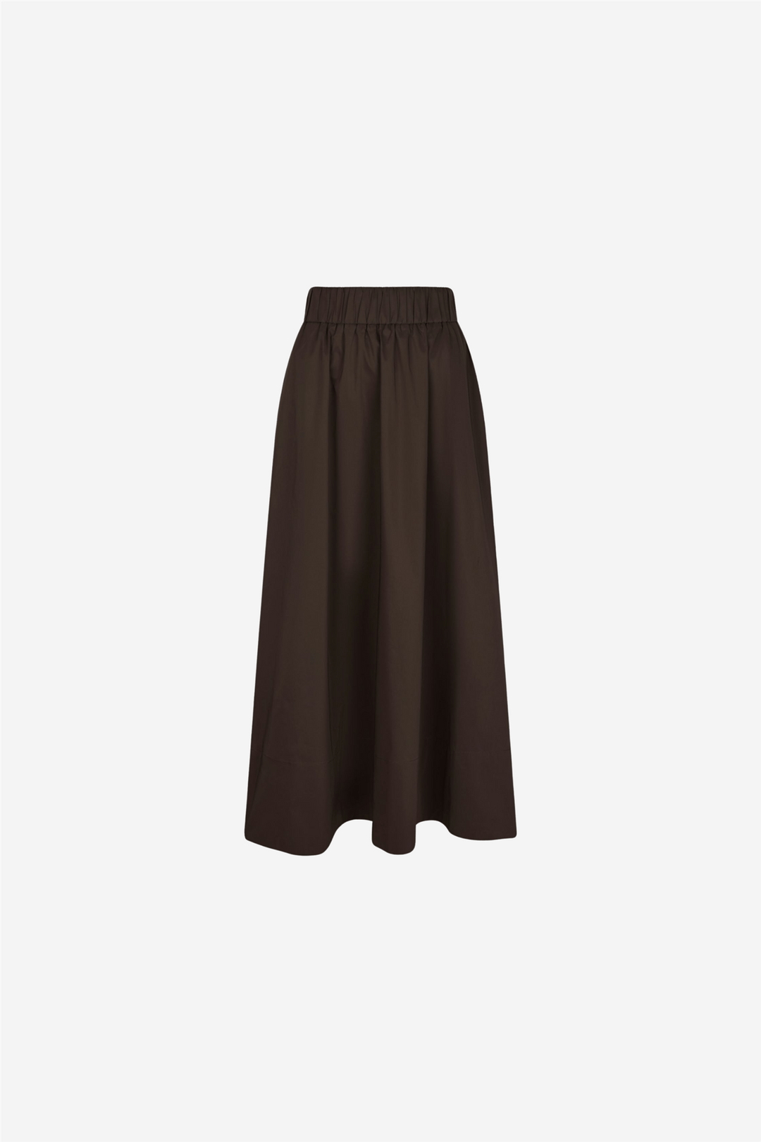 Neo Noir Skjørt Yara Long Poplin Skirt Chocolate Brown
