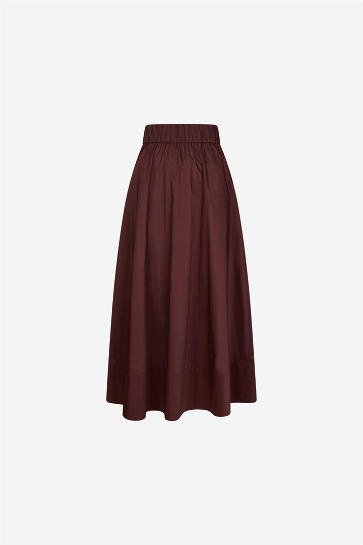 Neo Noir Skjørt Yara Poplin Skirt Burgundy