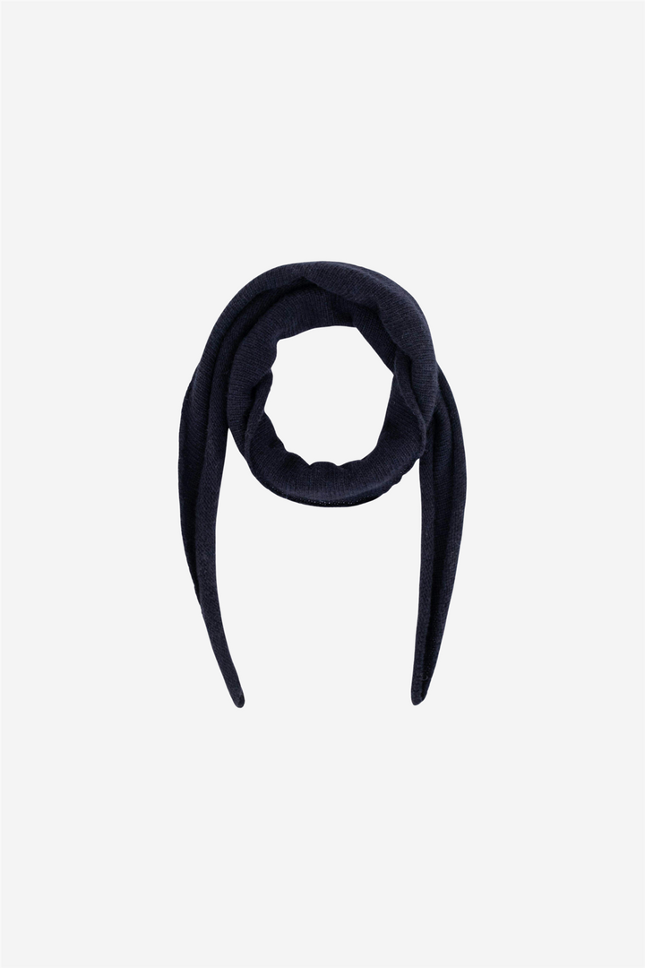 Neo Noir Tilbehør Misty Knit Scarf Navy