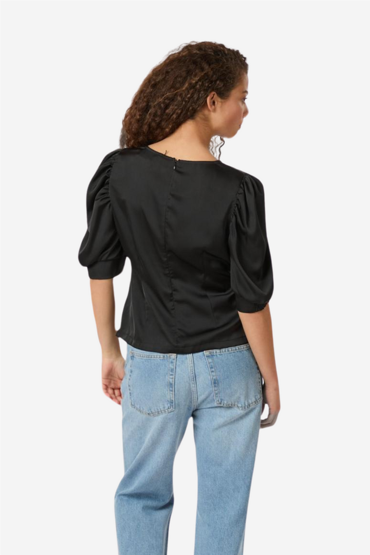 Neo Noir Topper & t-skjorter Ambrosi Lace Blouse Black