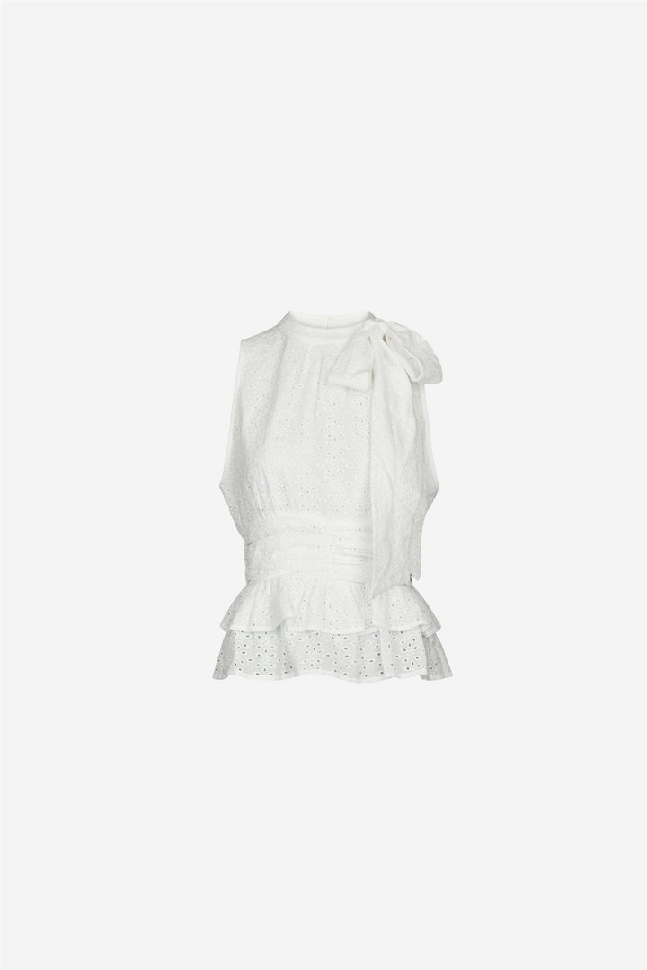 Neo Noir Topper & t-skjorter Ansol Emb Top Off White