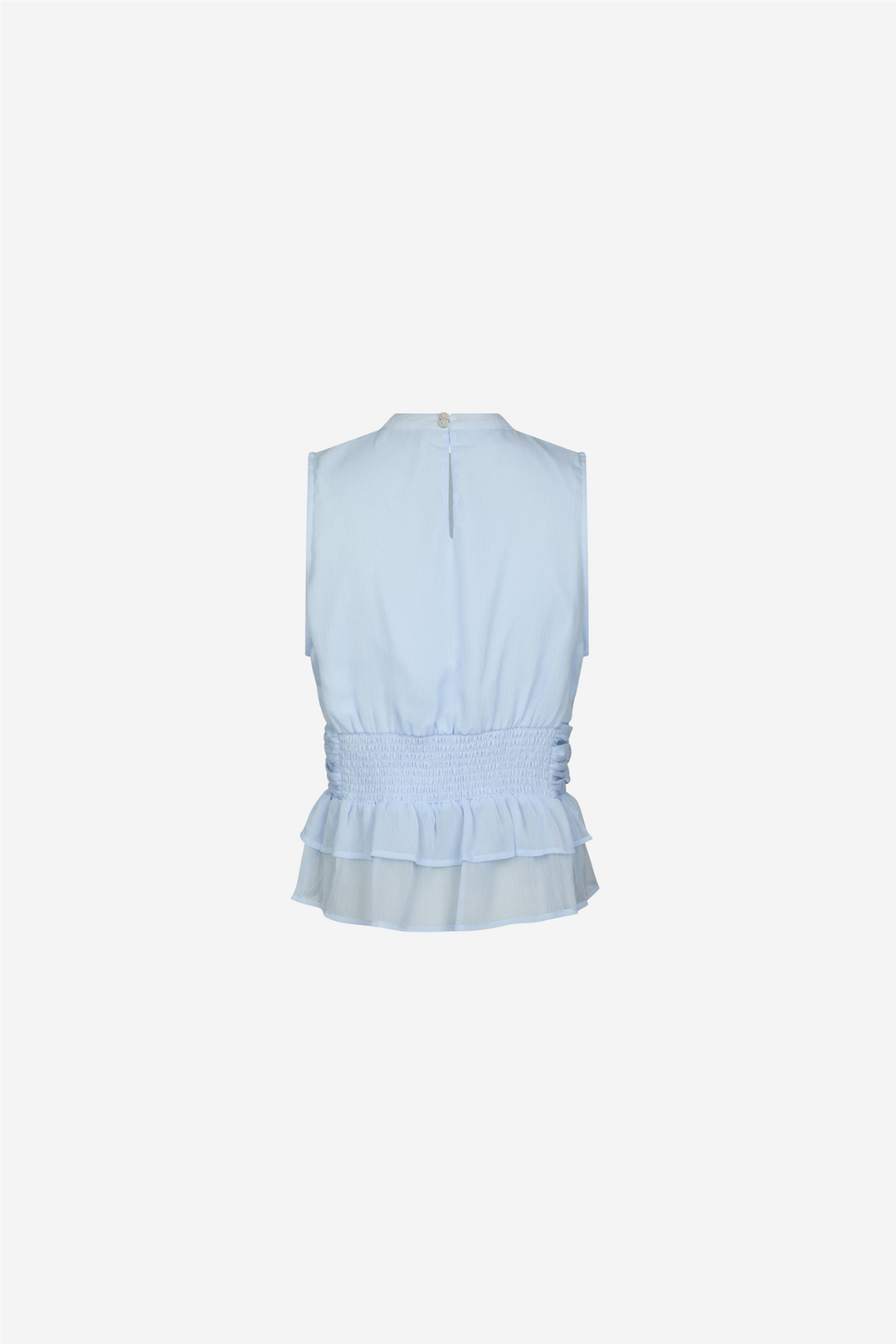 Neo Noir Topper & t-skjorter Ansol Solid Solid Chiffon Top Light Blue