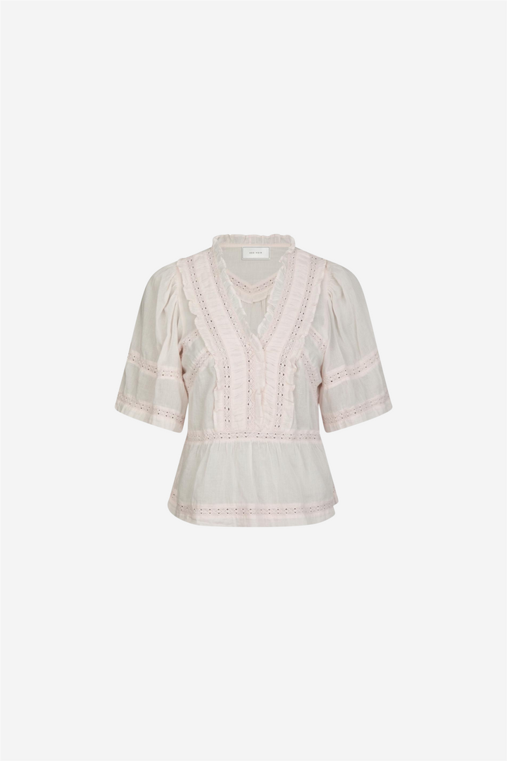 Neo Noir Topper & t-skjorter Evienne S Voile Top Light Pink