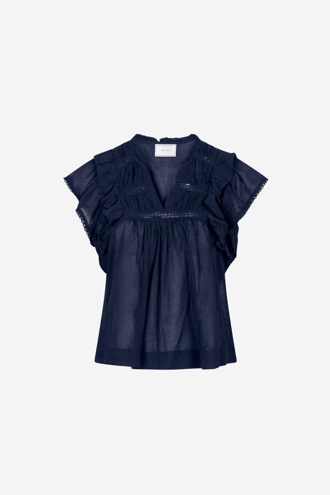 Neo Noir Topper & t-skjorter Jayla S Voile Top Navy