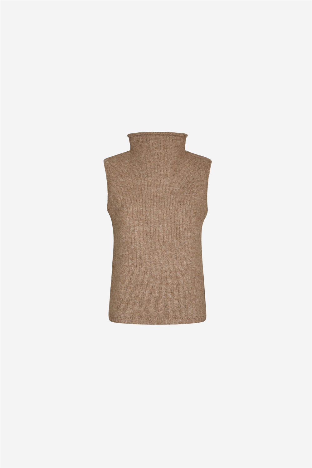 Neo Noir Topper & t-skjorter Odelia Knit Top Dark Sand