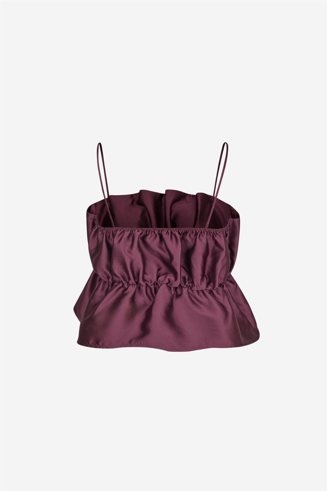 Neo Noir Topper & t-skjorter Tipton Dull Satin Top Burgundy