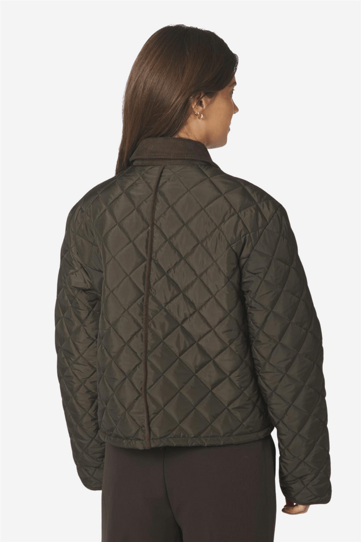 Neo Noir Yttertøy Kanya Quilt Jacket Khaki