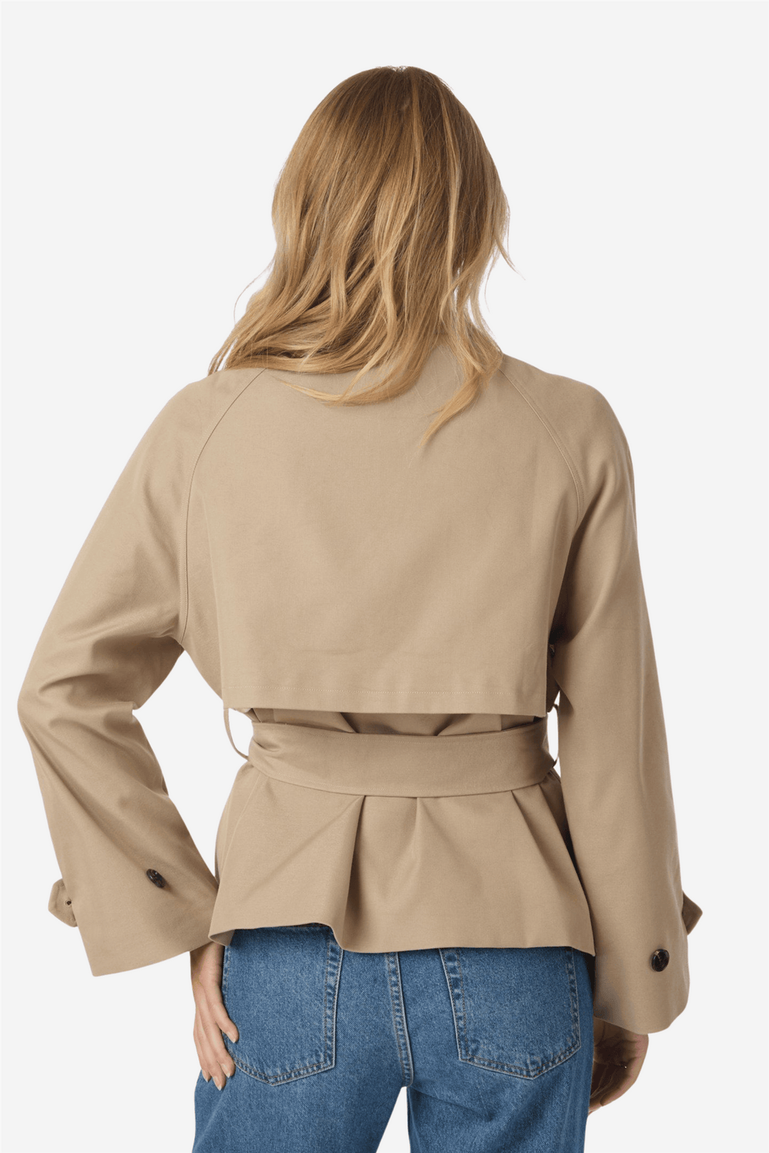 Neo Noir Yttertøy Munet Trench Jacket Sand