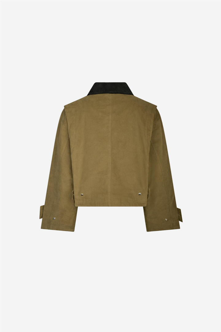 Neo Noir Yttertøy Rivera Canvas Boxy Jacket Army