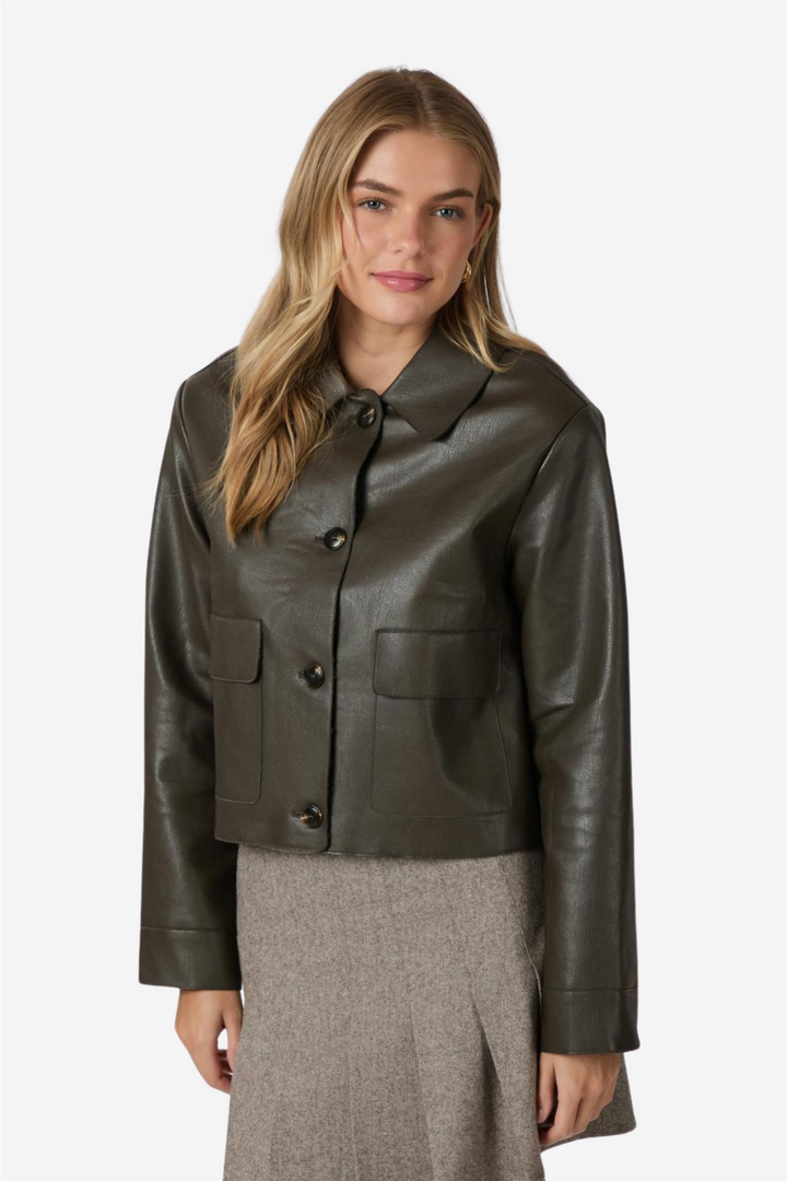 Neo Noir Yttertøy Romana Faux PU Jacket