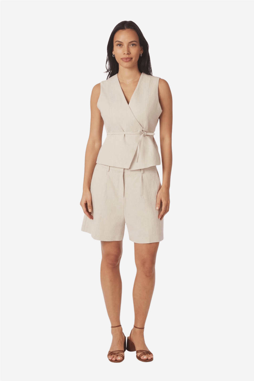 Neo Noir Yttertøy Samara Ramie Waistcoat Natural