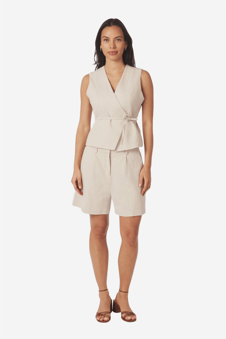 Neo Noir Yttertøy Samara Ramie Waistcoat Natural