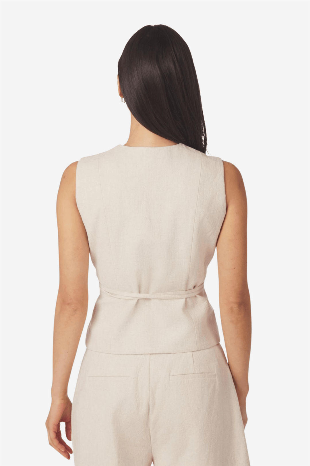 Neo Noir Yttertøy Samara Ramie Waistcoat Natural