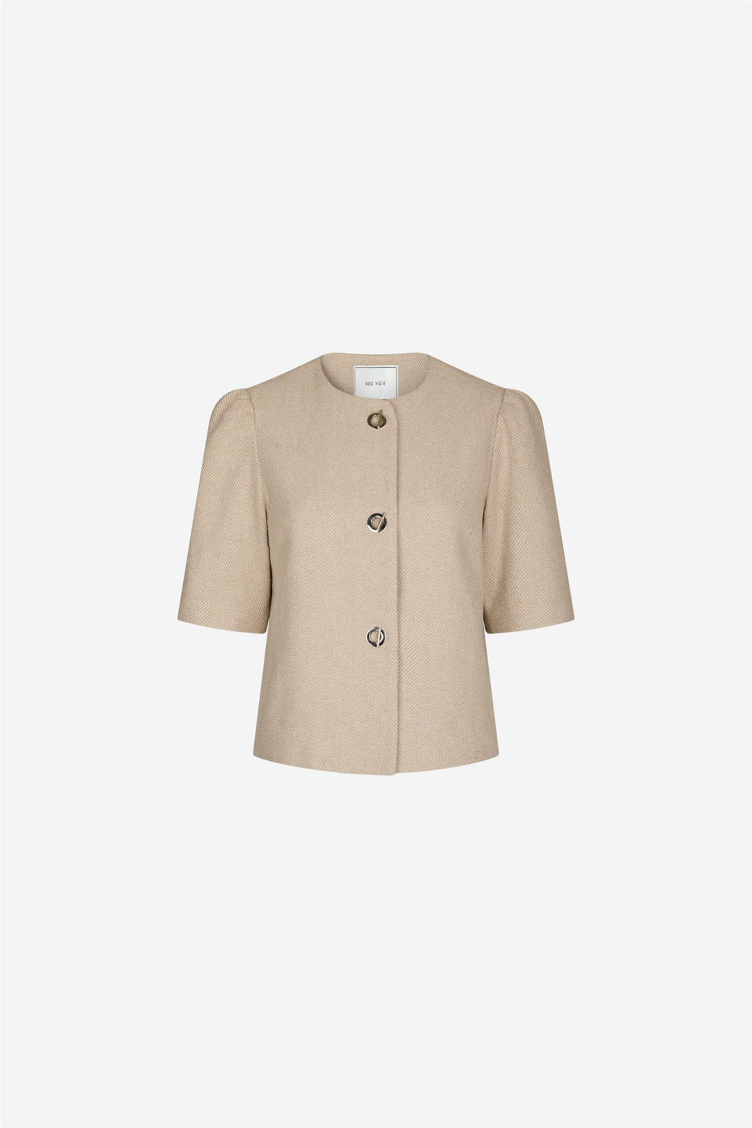 Neo Noir Yttertøy Xanthe Light Herringbone Blazer Sand