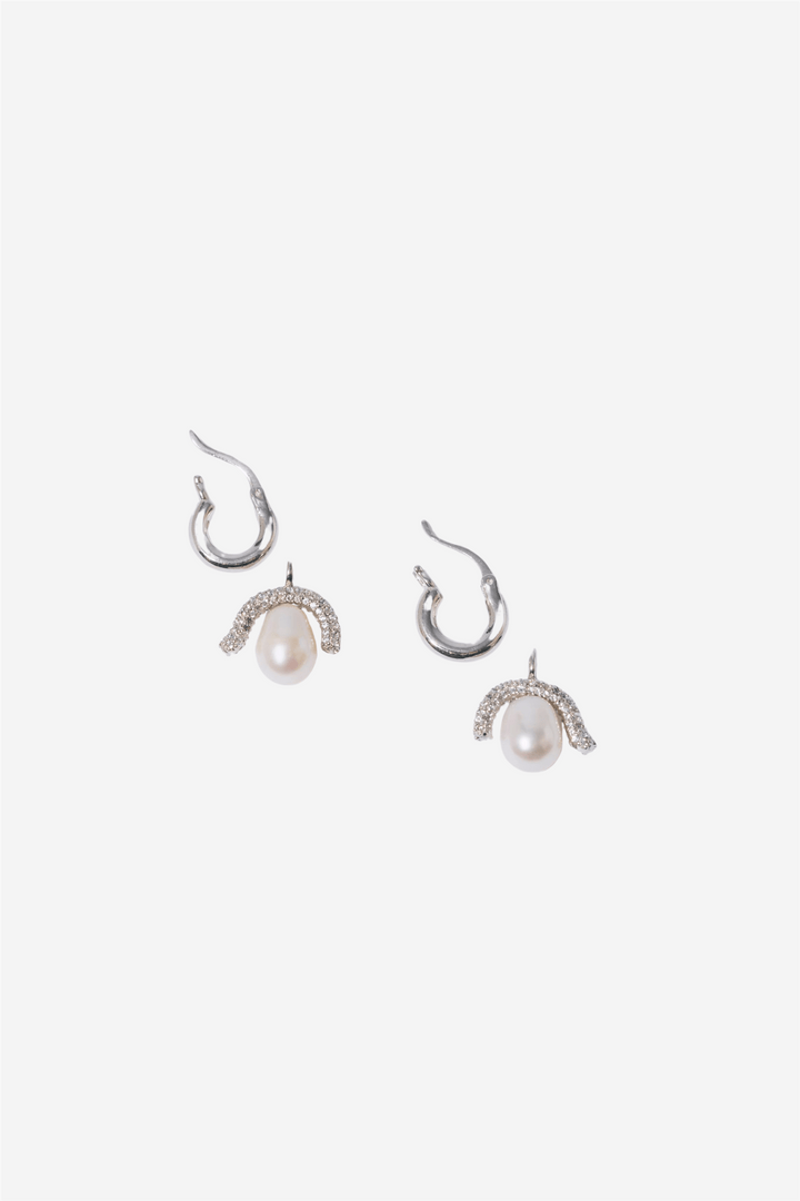 Pearl Octopuss.y Smykker Baby Paris Earrings Silver