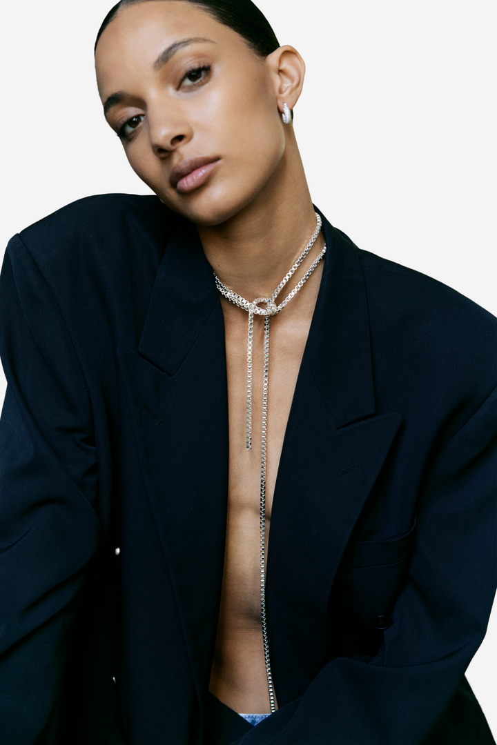 Pearl Octopuss.y Smykker Box Chain Rope Silver