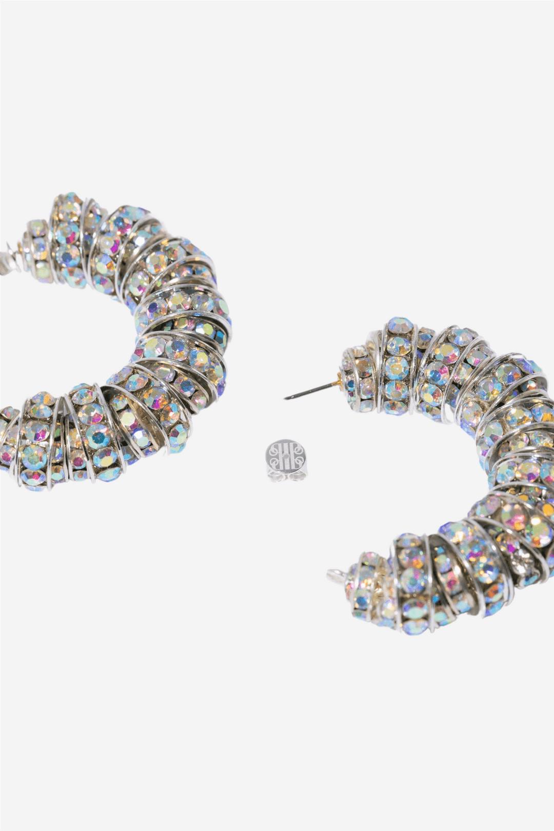 Pearl Octopuss.y Smykker Fat Diamond Hoops Silver