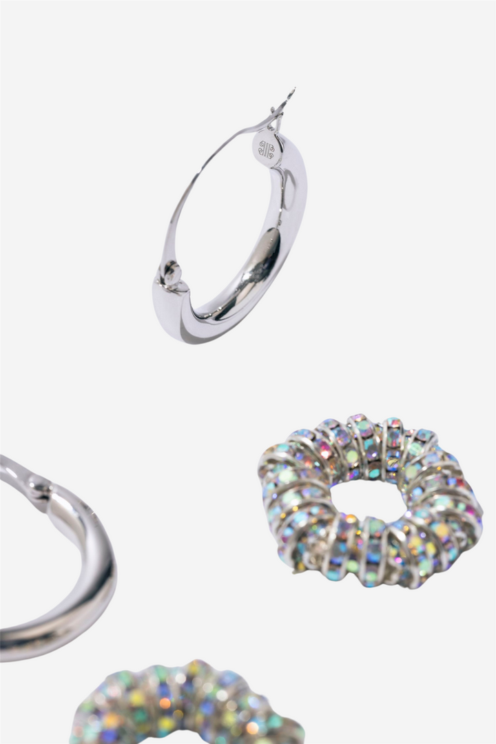 Pearl Octopuss.y Smykker Les Crèoles Grandes Silver