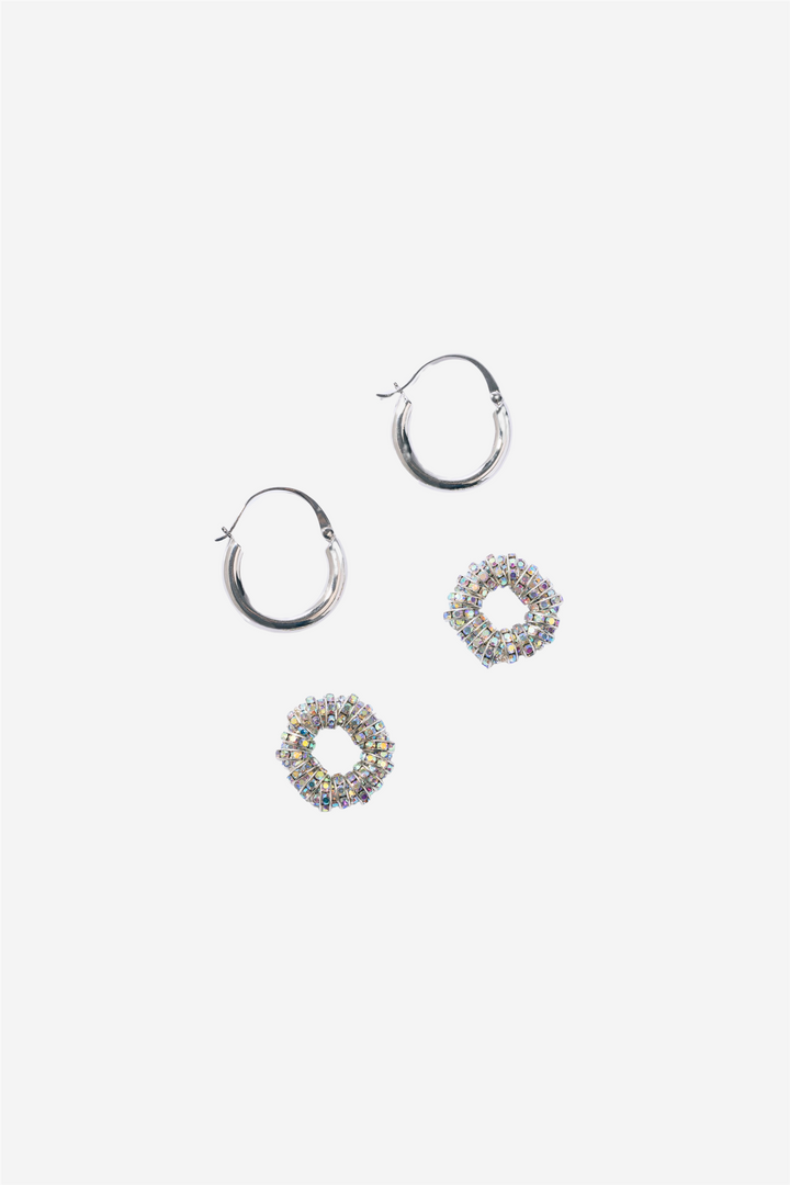 Pearl Octopuss.y Smykker Les Crèoles Grandes Silver